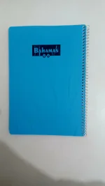 دفتر ۸۰ برگ تک رنگ آبی کم رنگ