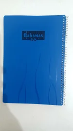 دفتر ۸۰ برگ تک رنگ آبی 